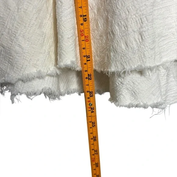 Tibi White Peplum Babydoll Sleeveless Boho Flowy Blouse Size 8 - Picture 11 of 12